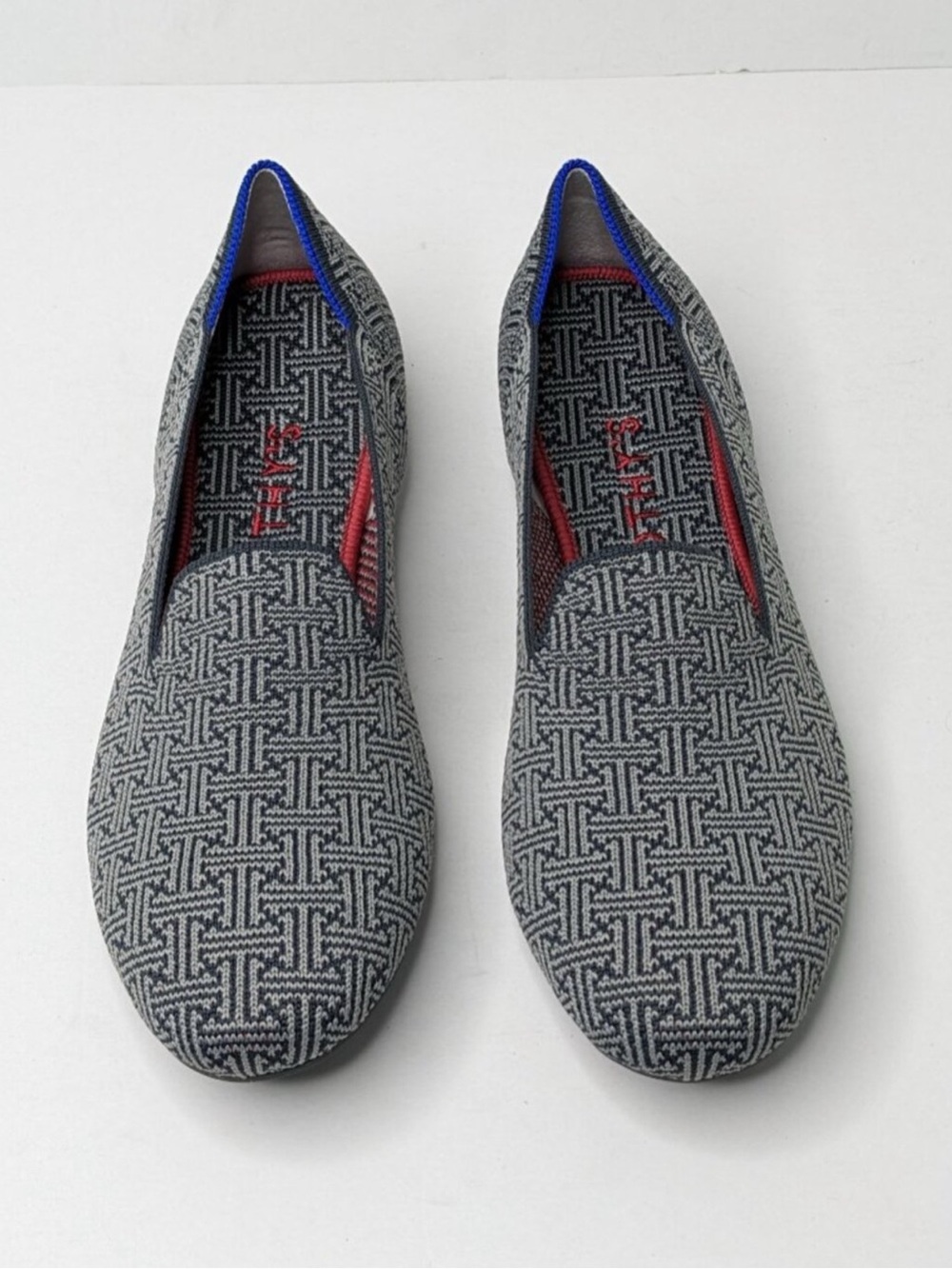 Rothy's Black & White Woven Loafer Flats